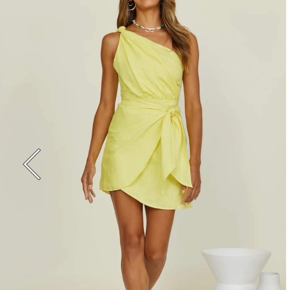 BRIGHT FAVOURS DRESS YELLOW